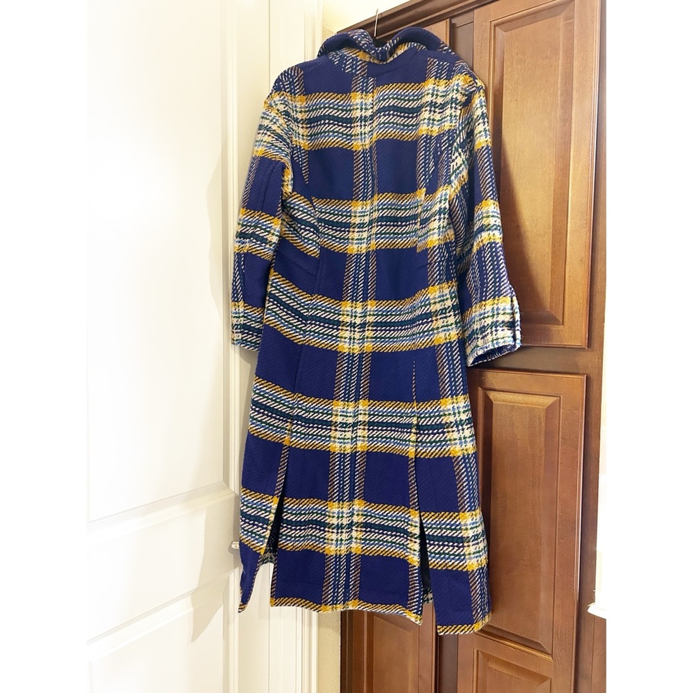 NWT Free People Micah Herringbone Plaid Long Coat - Picture 5 of 5